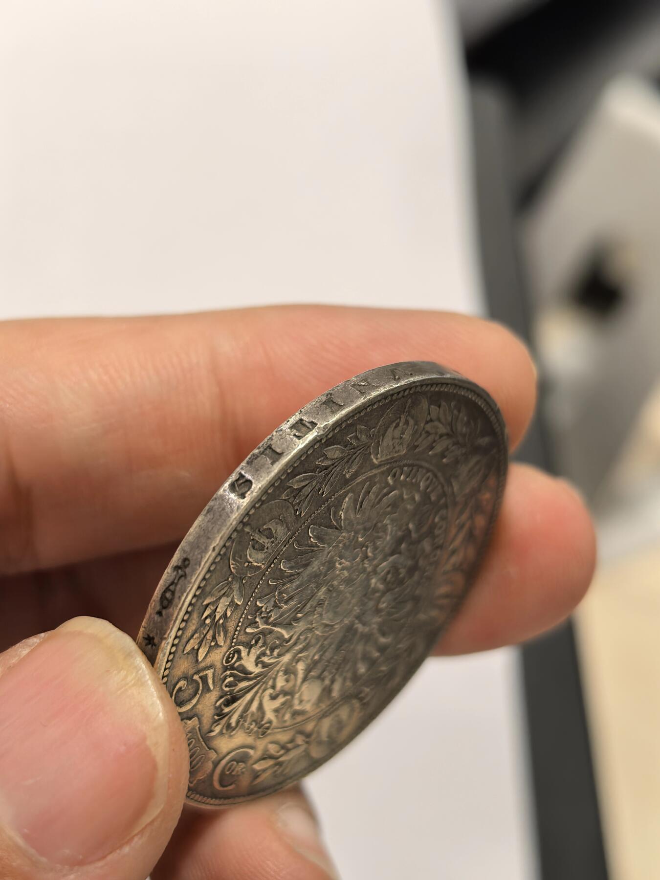 博洋堂世界钱币拍卖第162期（全场包邮） 奥匈帝国1900年约瑟夫一世5克朗大银币，流通好品，老包浆老味道，24g900银