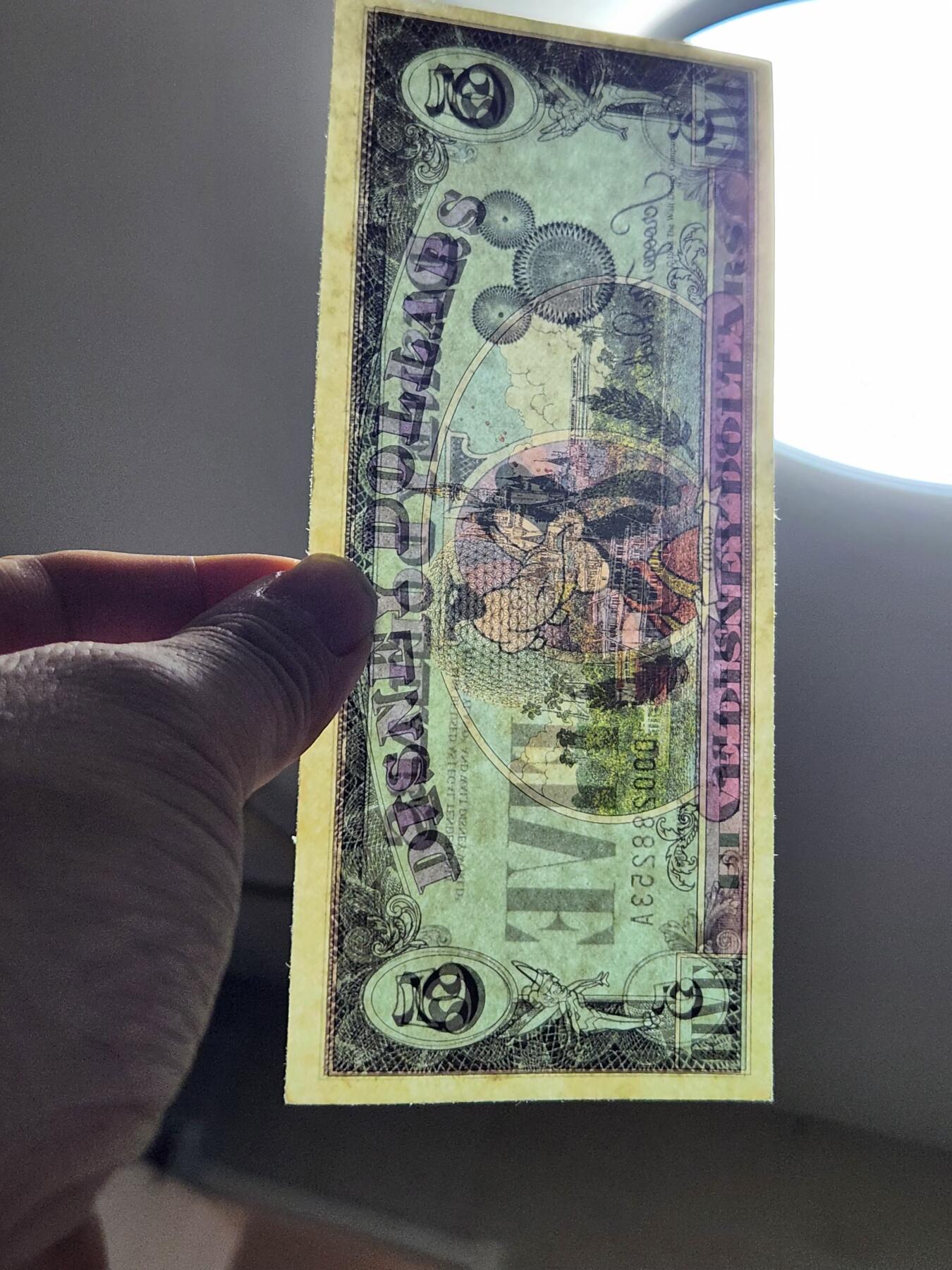 2月26号晚上8点 外国纸币自动截拍第31场 1988年 迪士尼1～5元纪念钞 第二版 极美品一套