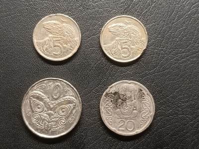 荟藏特别场次第三期——“社长的钢蹦堆” - 新西兰硬币批量四枚