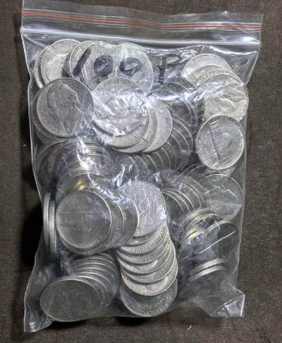 北京马甸外国币专卖第148期，外国币，中国早期纪念币专场，陆续上拍，欢迎关注 - 5美分100枚，流通品