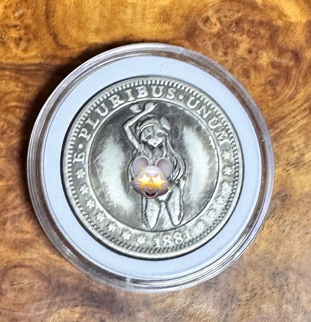 得物收藏 Chase Auction 第36期 - - 外钞、银元、民国钞和人民币混合场！（更新中） 美国风情银币，重23克，含银量70%！23*0.7*20=322！