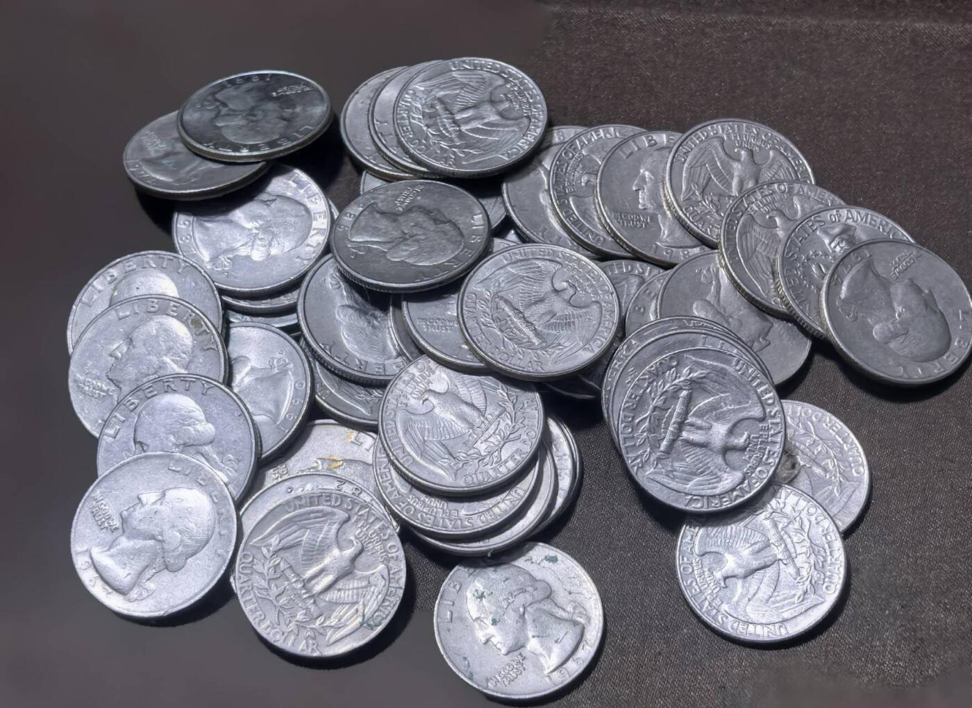 北京马甸外国币专卖第148期，外国币，中国早期纪念币专场，陆续上拍，欢迎关注 25美分50枚，流通品