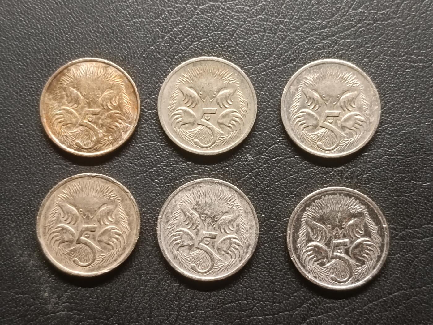 荟藏特别场次第三期——“社长的钢蹦堆” 澳大利亚5分批量六枚