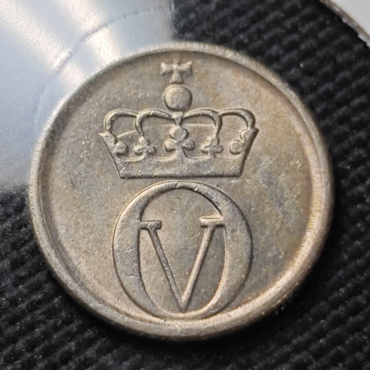 KK钱币收藏小铺  第396期  2月预留时间 周末发货  1967挪威10欧尔 好品