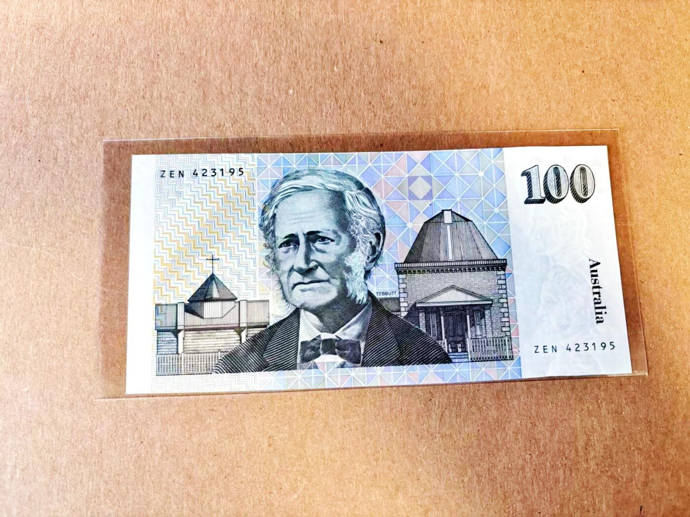 【Blue Auction】世界纸币精拍第788期——18级TOP拍卖/信誉/品质/专业/高效💫 【c版】澳大利亚 100元 毛线帽子 全新UNC