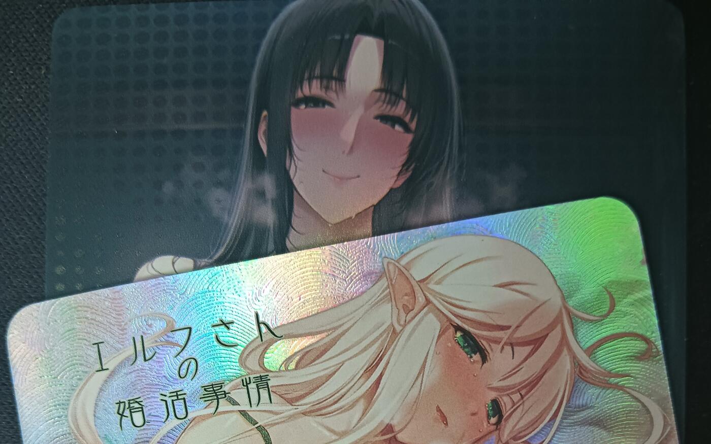 花开卡拍第61期（3月7号周六截拍，品控勿拍!!!拍品不寄存，运费5元（新疆需补运费差价或顺丰到付），自制卡难免瑕疵，可能存在轻微撞角爆边等出厂瑕疵，品控介意勿拍！） 墨卡文创 单卡 2张 艺术卡 彩闪