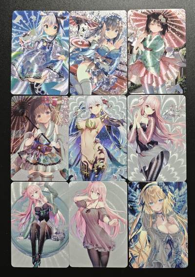 天玑星卡拍第173期《2.26周四截拍》持续收拍收评中 满赠卡需备注 - 动漫美女 粗闪 九张 自制卡