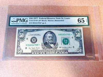 【Blue Auction】世界纸币精拍第788期——18级TOP拍卖/信誉/品质/专业/高效💫 - 【补号】美国 1977年50美金 PMG65EPQ