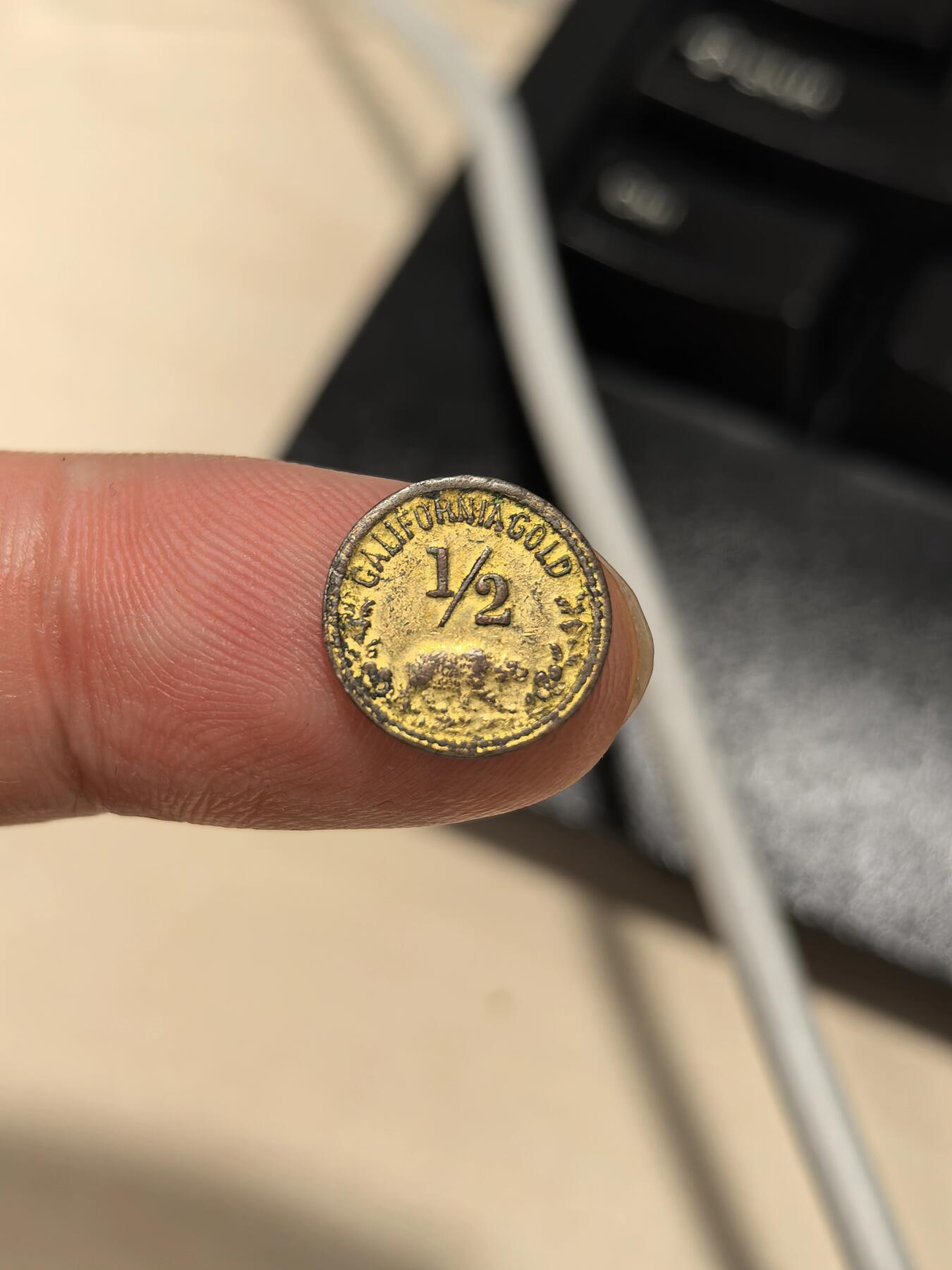 博洋堂世界钱币拍卖第162期（全场包邮） 美国1856（币面）加州淘金纪念代币