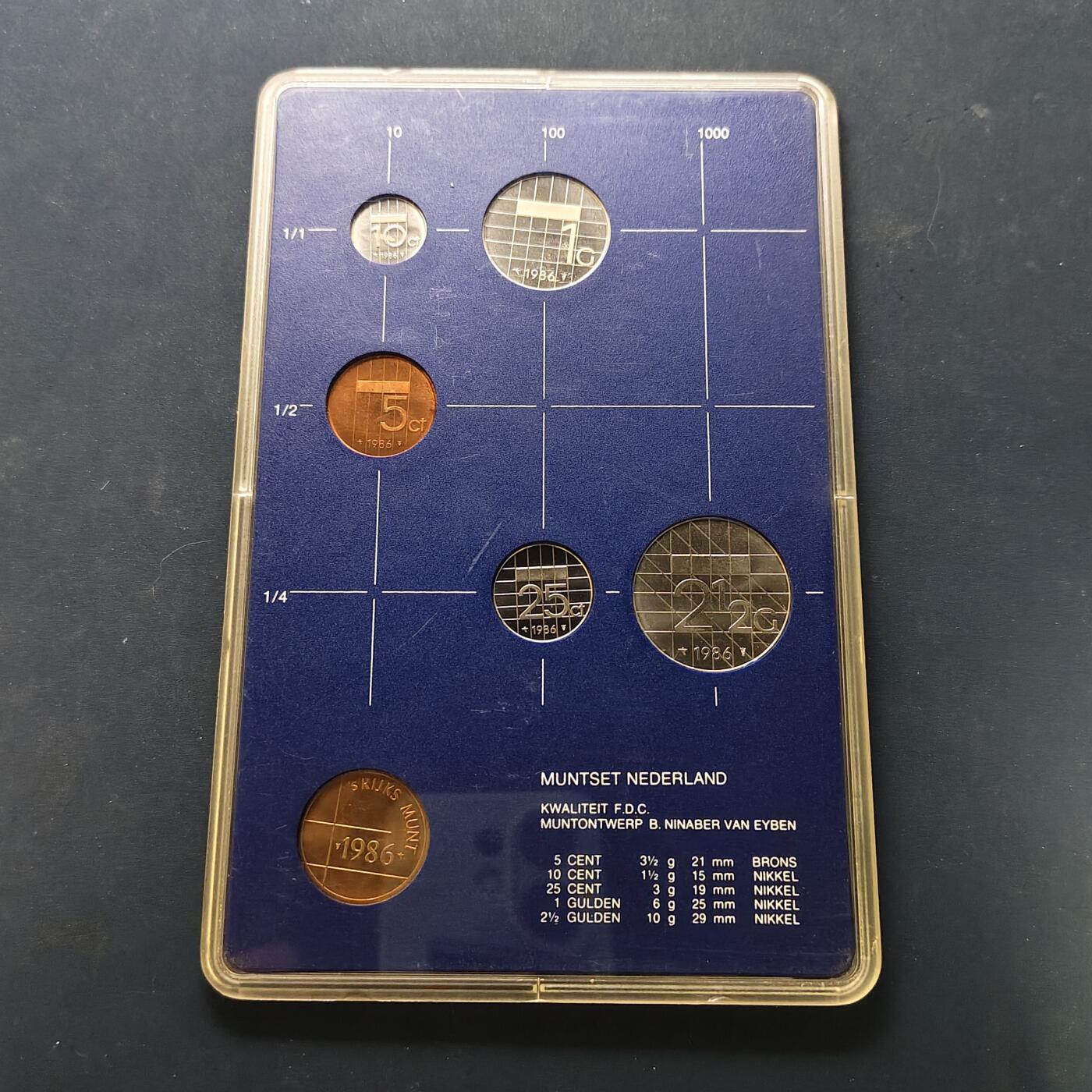 【全场包邮】纯粹捡漏拍506场-持续更新中 荷兰1983-1986年官方封装套币4套