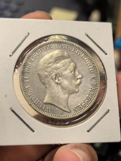 博洋堂世界钱币拍卖第162期（全场包邮） - 德国普鲁士1909年3马克银币