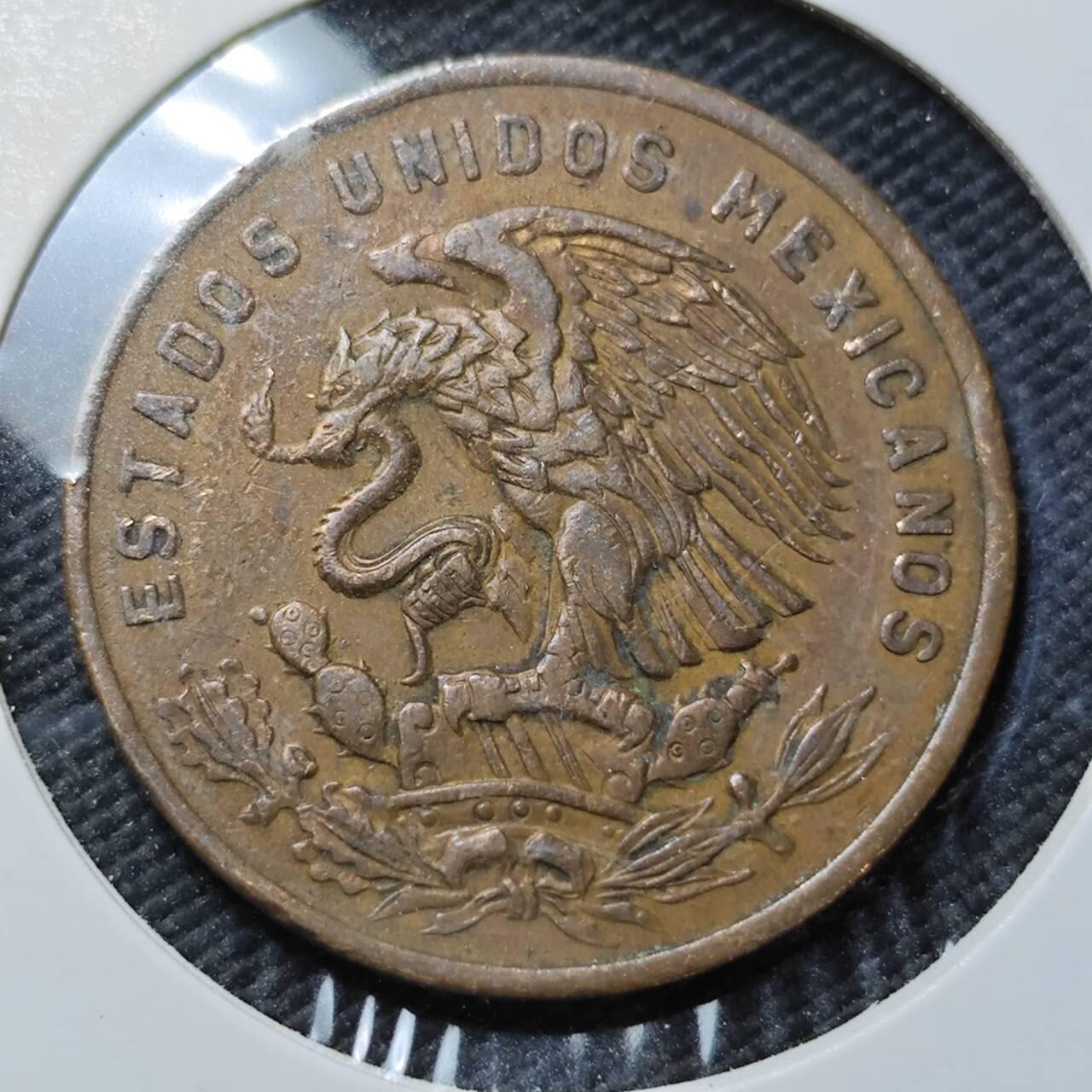 KK钱币收藏小铺  第396期  2月预留时间 周末发货  1960墨西哥20分