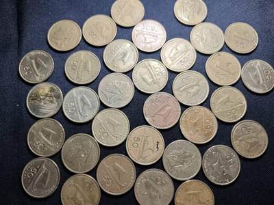 KK钱币收藏小铺   套币 批量/好品散币专场 2月预留时间 周末发货 -  希腊50德拉克马33枚一组