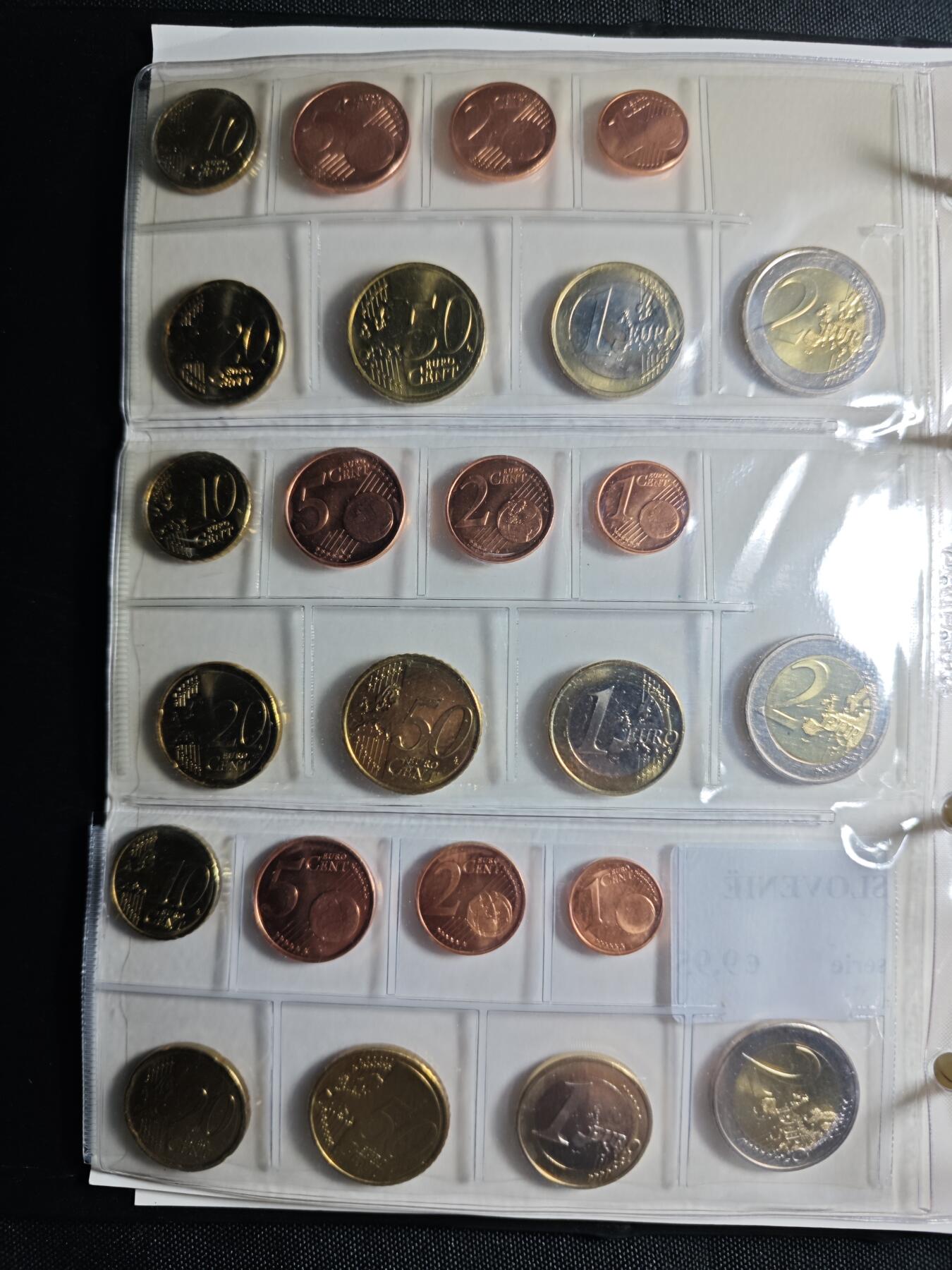 KK钱币收藏小铺   套币 批量/好品散币专场 2月预留时间 周末发货  欧元大小面值好品套币 含15个国家 含少见国家圣马力诺，爱沙尼亚，斯洛文尼亚欧元