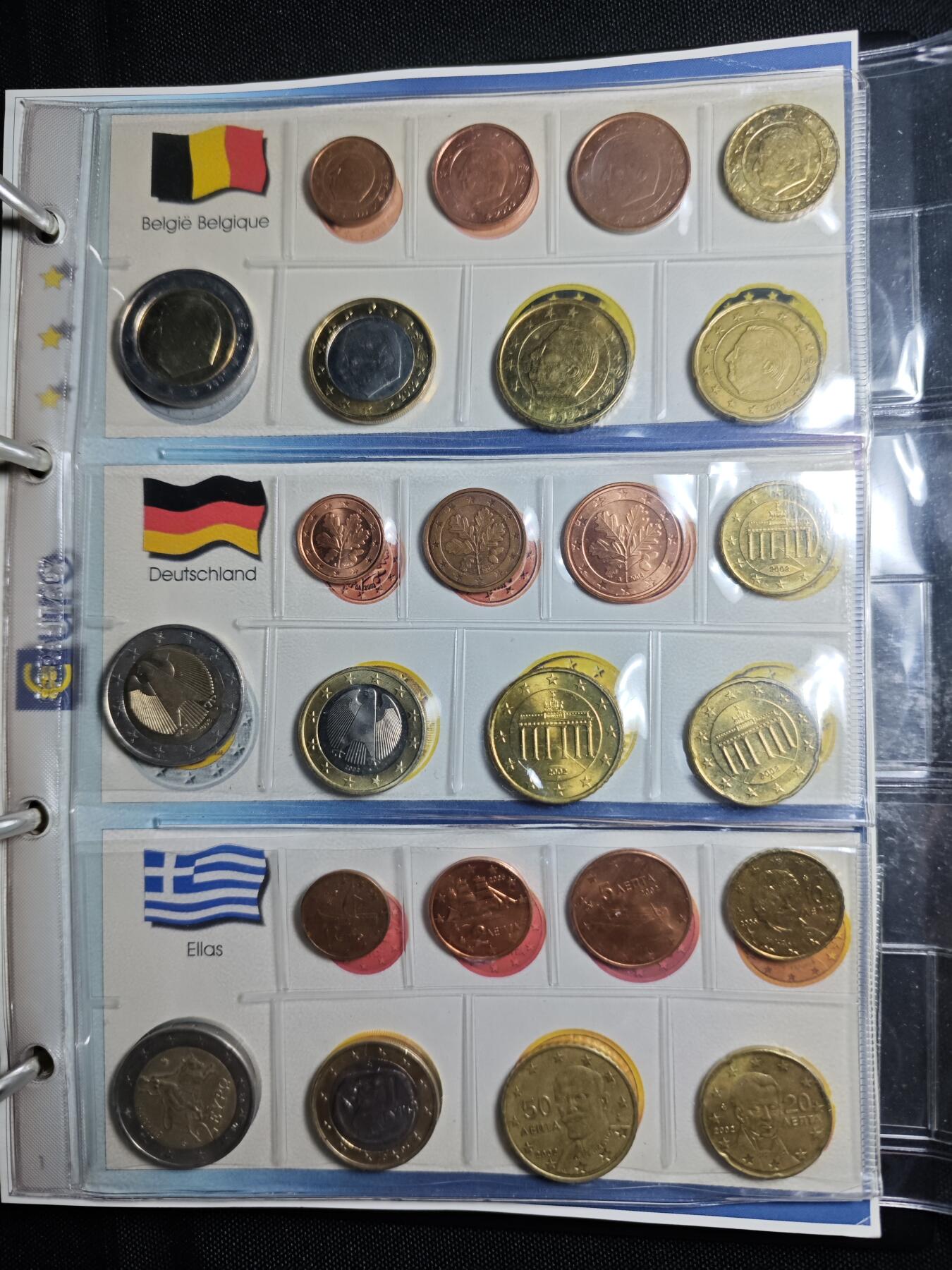 KK钱币收藏小铺   套币 批量/好品散币专场 2月预留时间 周末发货  欧元大小面值好品套币 含15个国家 含少见国家圣马力诺，爱沙尼亚，斯洛文尼亚欧元