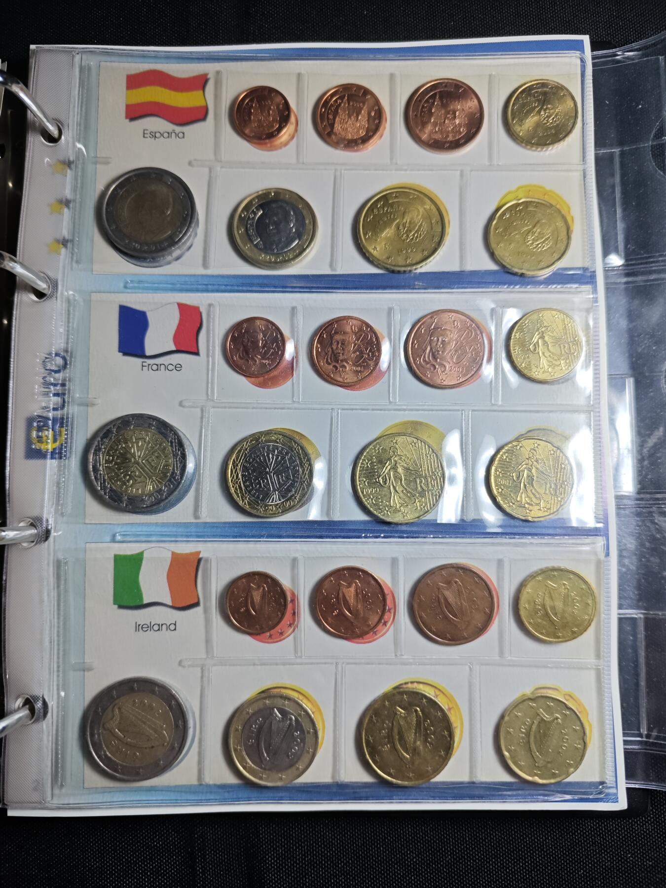 KK钱币收藏小铺   套币 批量/好品散币专场 2月预留时间 周末发货  欧元大小面值好品套币 含15个国家 含少见国家圣马力诺，爱沙尼亚，斯洛文尼亚欧元