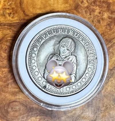 得物收藏 Chase Auction 第36期 - - 外钞、银元、民国钞和人民币混合场！（更新中） - 美国风情银币，重23克，含银量70%！23*0.7*20=322！