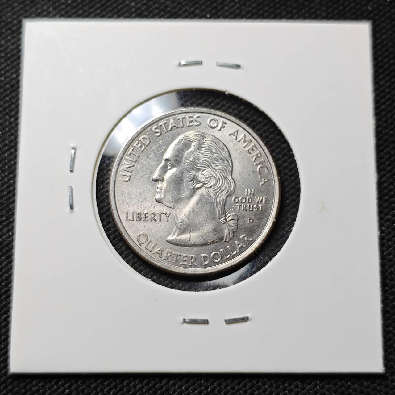 KK钱币收藏小铺  第396期  2月预留时间 周末发货  美国25分纪念币好品