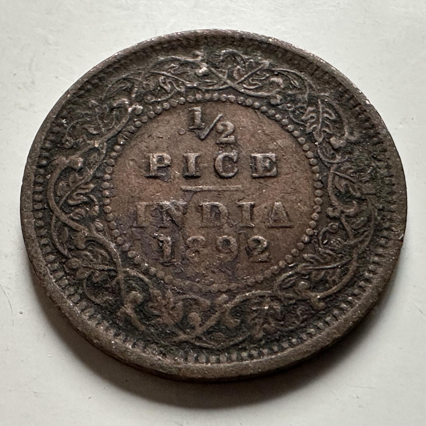 🌹外币初藏🌹🐯2026年第22场  每周二四六晚8️⃣点 接代拍 英属印度1892年1/2派沙