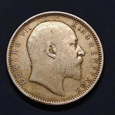 【全场包邮】纯粹捡漏拍507场-持续更新中 - 英属印度1907年爱德华七世1卢比银币【31毫米11.66克91.7%】
