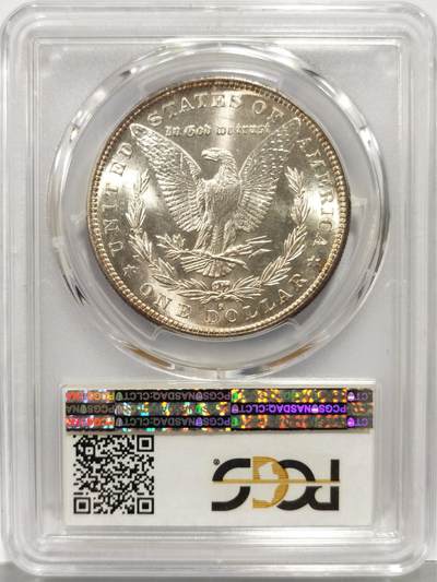 博洋堂世界钱币拍卖第162期（全场包邮） PCGS MS65 美国1882年S版摩根银币。正面紫罗兰五彩包浆视觉效果极佳