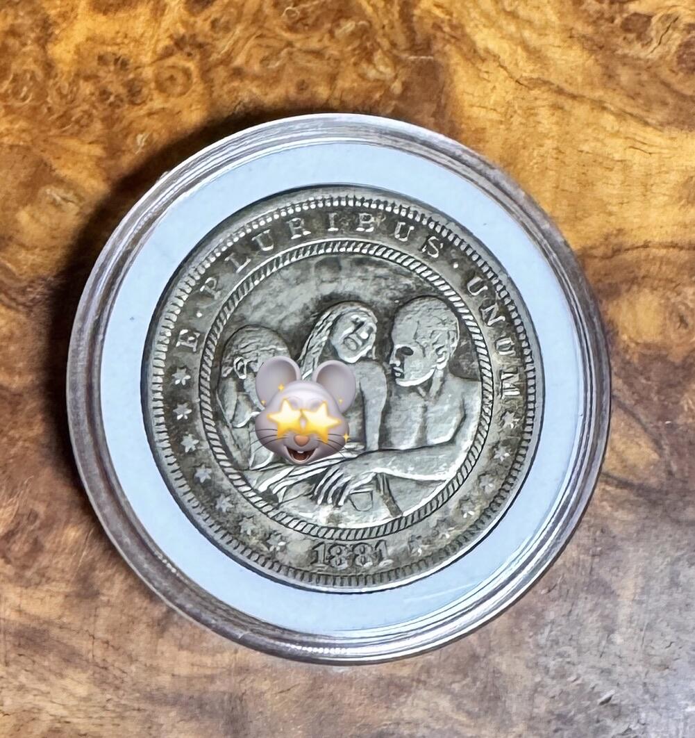 得物收藏 Chase Auction 第36期 - - 外钞、银元、民国钞和人民币混合场！（更新中） 美国风情银币，重23克，含银量70%！23*0.7*20=322！