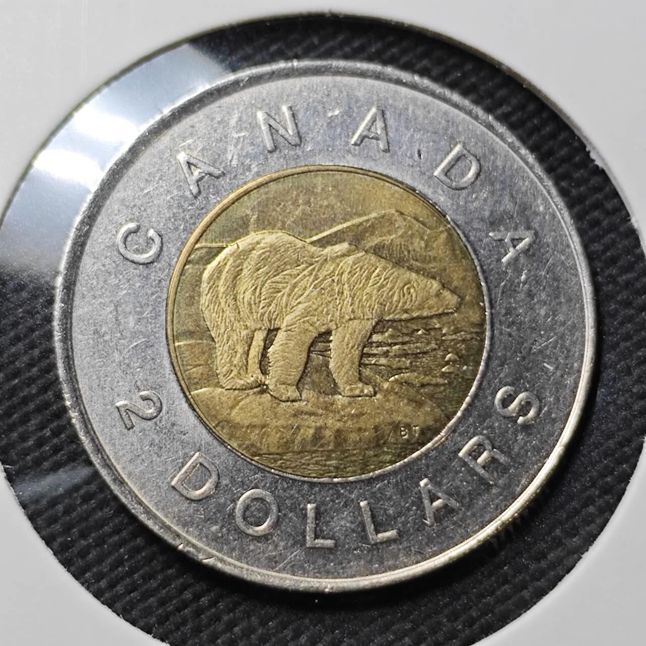 KK钱币收藏小铺  第396期  2月预留时间 周末发货  加拿大2元