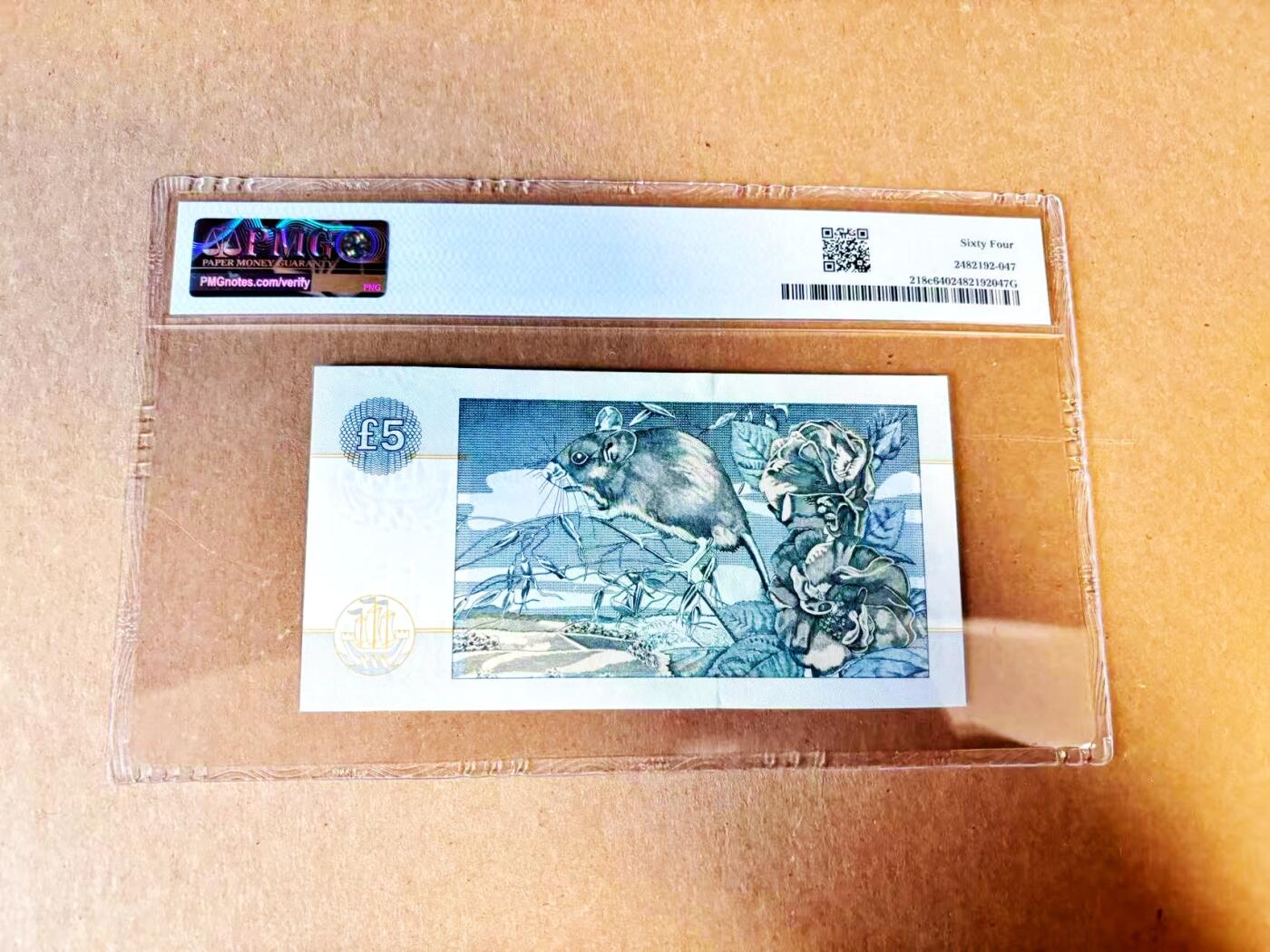 【Blue Auction】世界纸币精拍第788期——18级TOP拍卖/信誉/品质/专业/高效💫 苏格兰 1996-97年5镑 PMG64