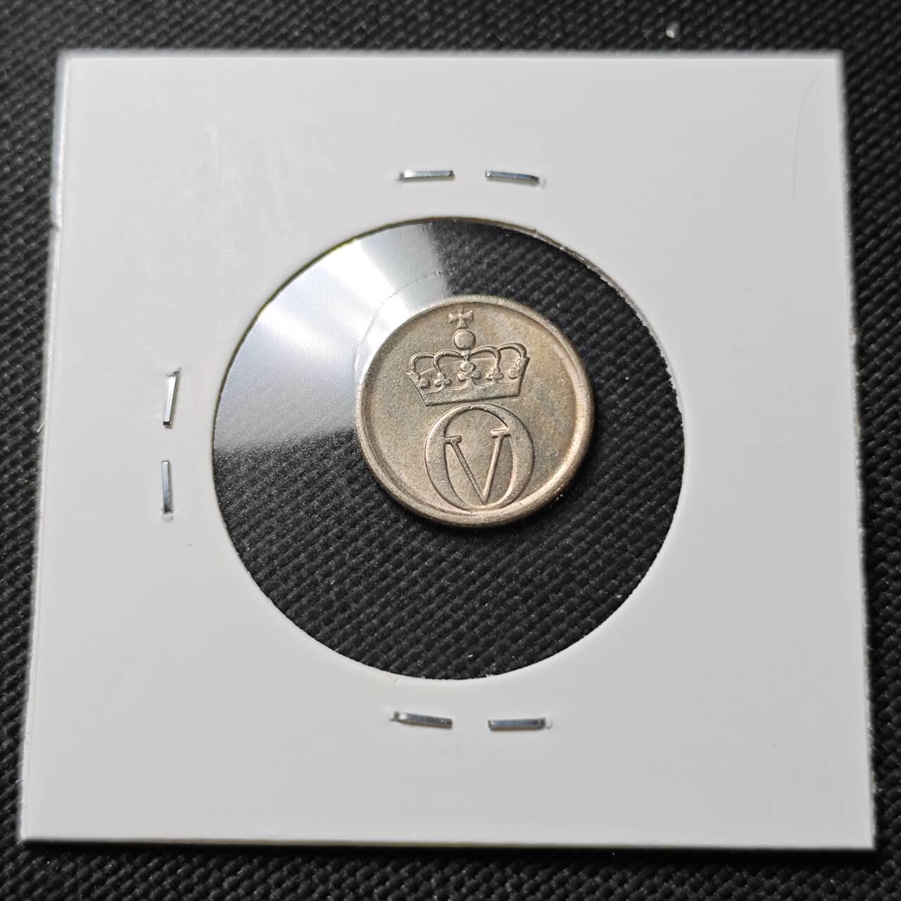 KK钱币收藏小铺  第396期  2月预留时间 周末发货  1967挪威10欧尔 好品