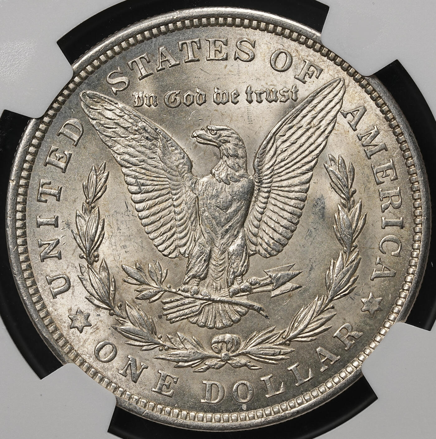 修遠堂世界钱币第106期，请看参拍说明 NGC MS63 1921年美国摩根大银币