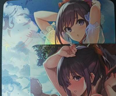 花开卡拍第61期（3月7号周六截拍，品控勿拍!!!拍品不寄存，运费5元（新疆需补运费差价或顺丰到付），自制卡难免瑕疵，可能存在轻微撞角爆边等出厂瑕疵，品控介意勿拍！） - 墨卡文创 单卡 2张 艺术卡 彩闪