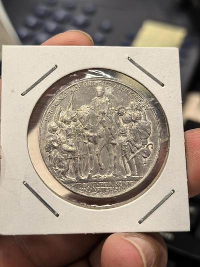 博洋堂世界钱币拍卖第162期（全场包邮） - 德国普鲁士1913年击败拿破仑百年3马克银币