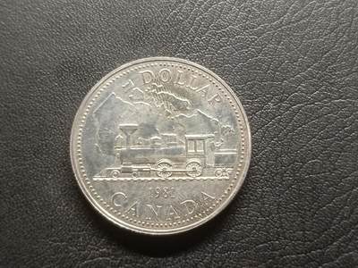 荟藏特别场次第三期——“社长的钢蹦堆” - 加拿大1981年横贯铁路1元纪念银币，23.3克，50%含银量