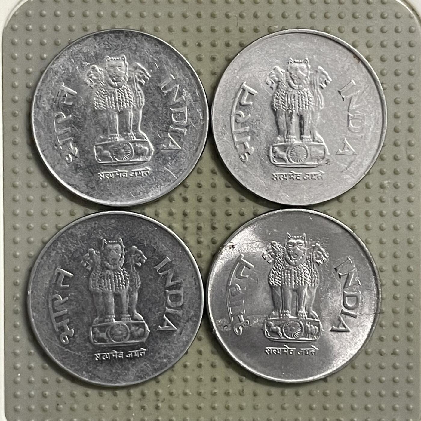 2026年第28场各国散币拍卖（总第178场） 印度1998年1卢比4枚