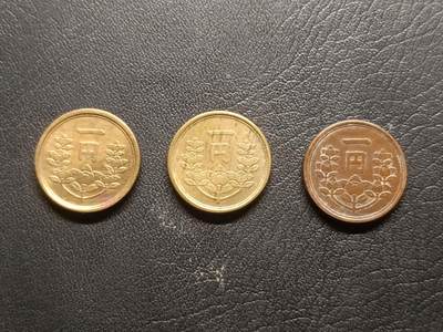 荟藏特别场次第三期——“社长的钢蹦堆” - 日本黄铜制一円三枚