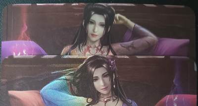 花开卡拍第61期（3月7号周六截拍，品控勿拍!!!拍品不寄存，运费5元（新疆需补运费差价或顺丰到付），自制卡难免瑕疵，可能存在轻微撞角爆边等出厂瑕疵，品控介意勿拍！） - 墨卡文创 LGD 2张 艺术卡 彩闪