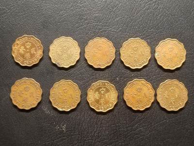 荟藏特别场次第三期——“社长的钢蹦堆” - 香港二毫硬币批量十枚女王头像