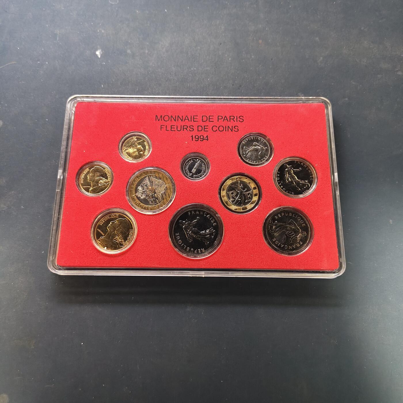 【全场包邮】纯粹捡漏拍506场-持续更新中 法国1994年官方FDC盒装套币