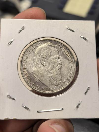 博洋堂世界钱币拍卖第162期（全场包邮） - 德国巴伐利亚1911年摄政王90诞辰2马克银币