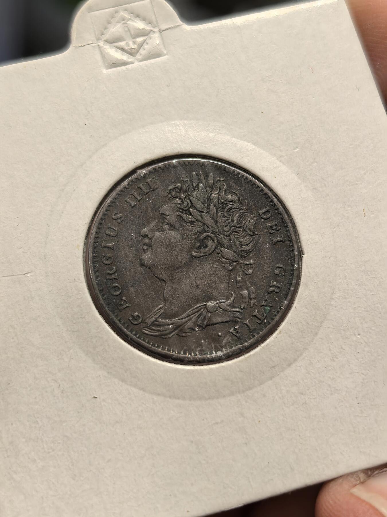 博洋堂世界钱币拍卖第162期（全场包邮） 美品英国1822年乔治四世1法新铜币