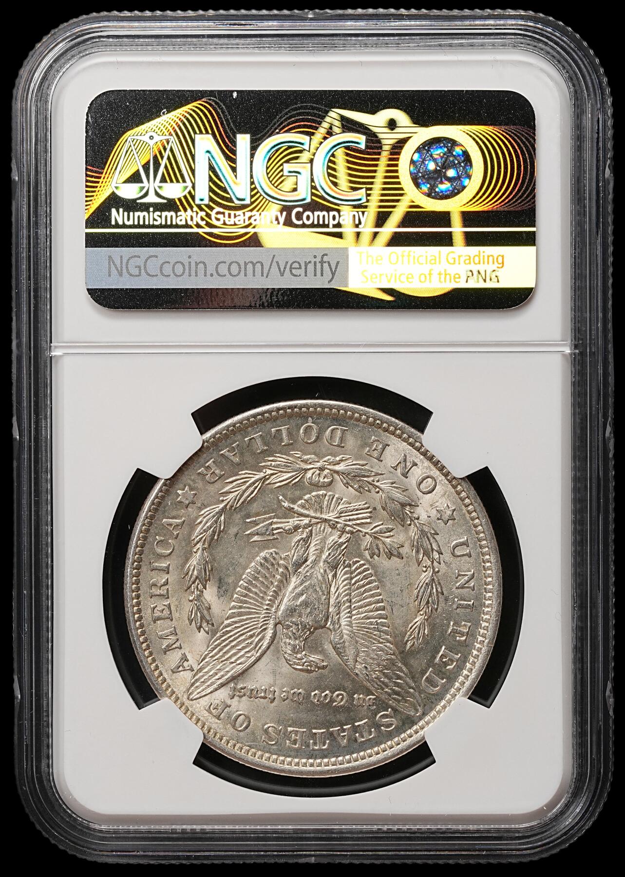 修遠堂世界钱币第106期，请看参拍说明 NGC MS63 1921年美国摩根大银币