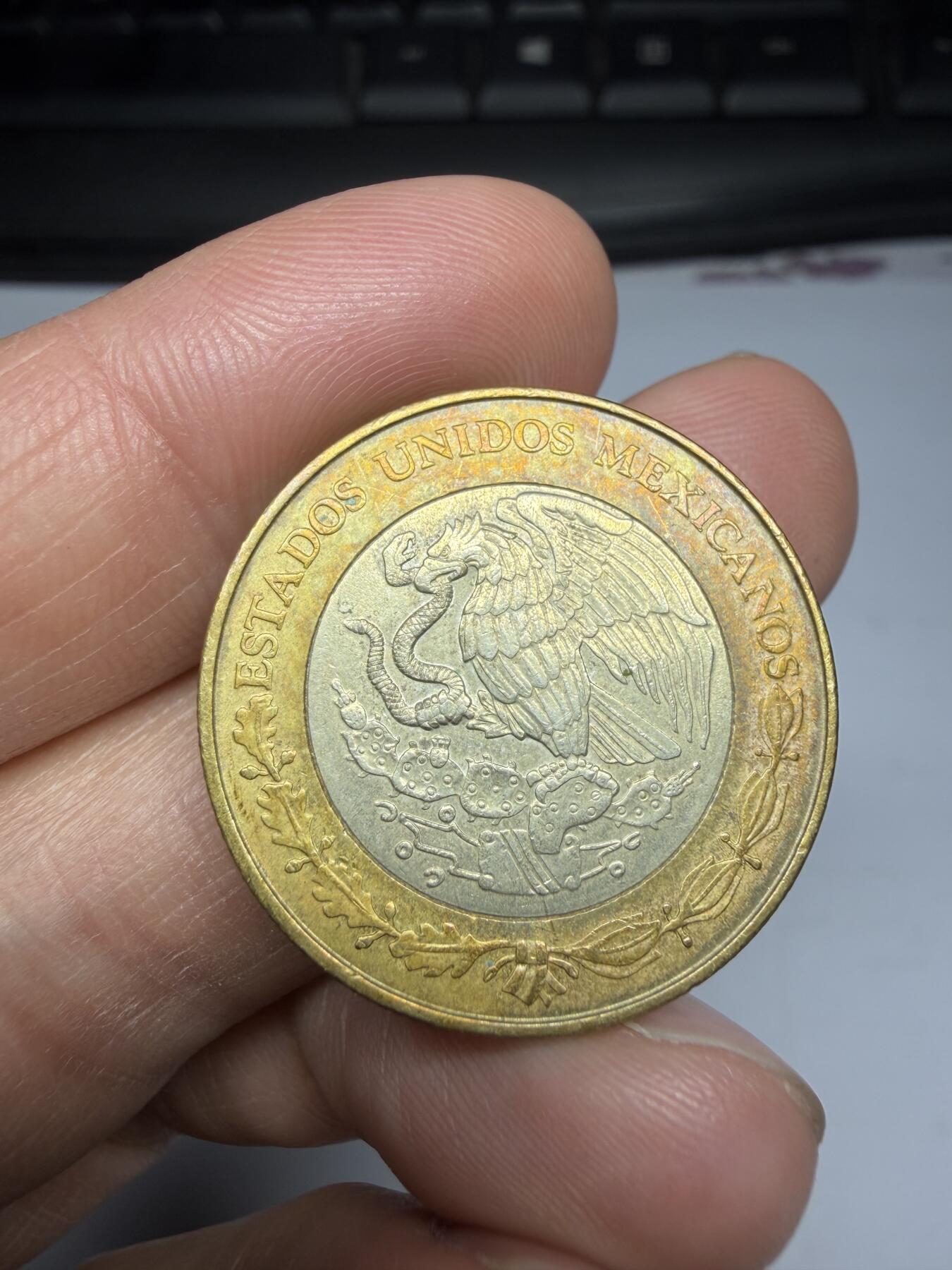 2026年集古藏今外币拍卖第二期-第9场—（总第309拍），可以寄存60天，满160元包邮。 1998年墨西哥10比索