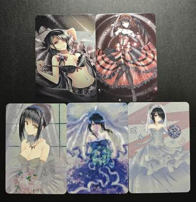 天玑星卡拍第173期《2.26周四截拍》持续收拍收评中 满赠卡需备注 - 时崎狂三 粗闪 五张 自制卡 微瑕