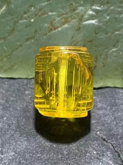 天然乌克兰蜜蜡唐八棱桶珠一个！ 天然乌克兰蜜蜡唐八棱桶珠一个！