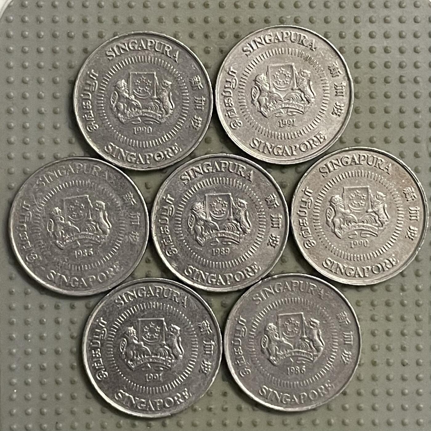 2026年第28场各国散币拍卖（总第178场） 新加坡高盾版10分7枚