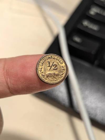 博洋堂世界钱币拍卖第162期（全场包邮） 美国1856（币面）加州淘金纪念代币