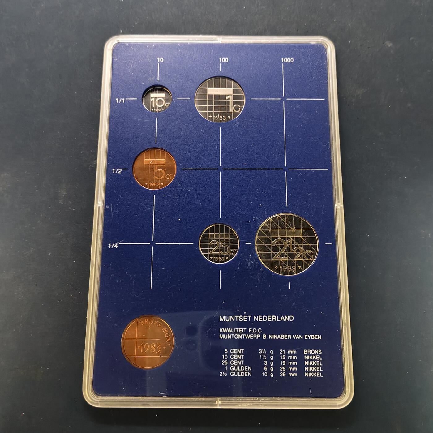 【全场包邮】纯粹捡漏拍506场-持续更新中 荷兰1983-1986年官方封装套币4套