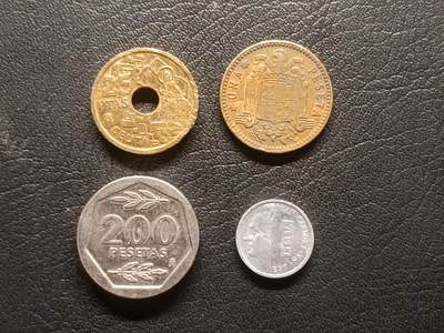 荟藏特别场次第三期——“社长的钢蹦堆” - 西班牙硬币批量四枚