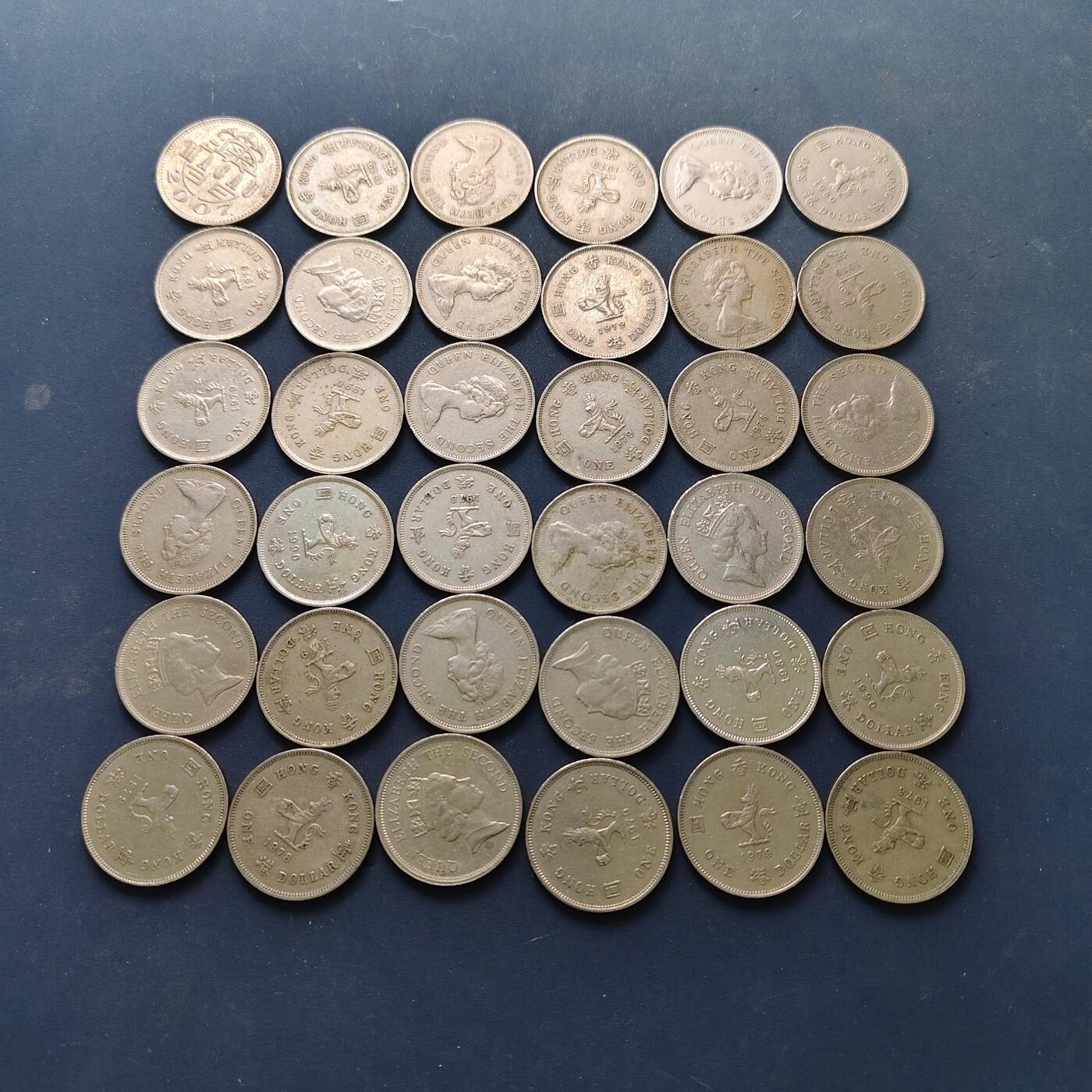 【全场包邮】纯粹捡漏拍507场-持续更新中 【批量】香港各年份1元36枚一组