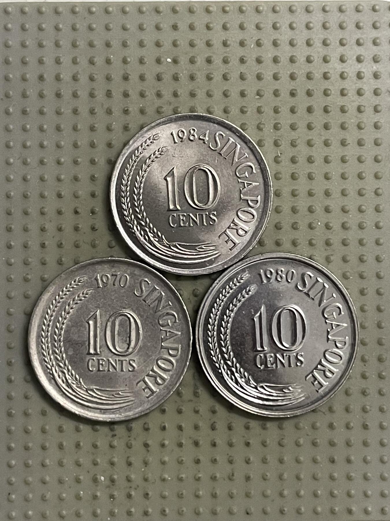 2026年第28场各国散币拍卖（总第178场） 新加坡10分3枚